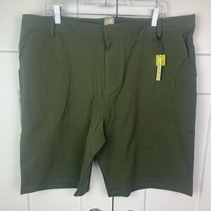 NWT Swet Tailor Men's EveryDay Chino Shorts Army Green Size 40